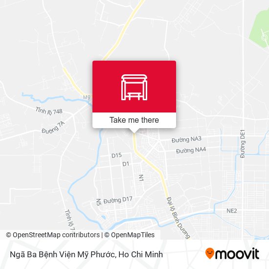 Ngã Ba Bệnh Viện Mỹ Phước map