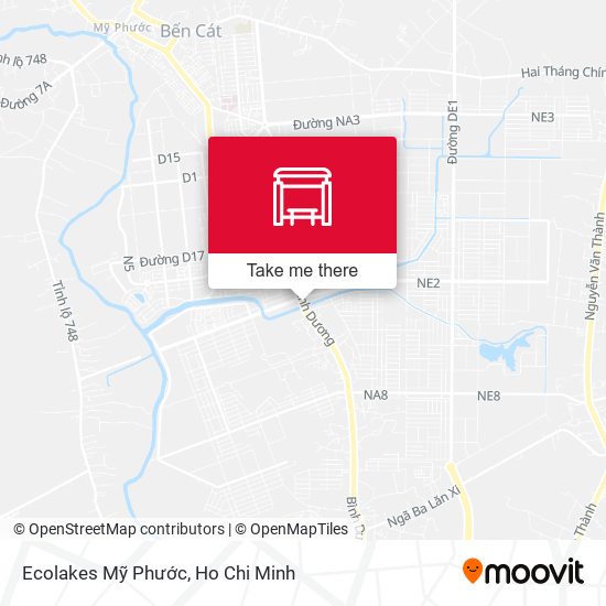 Ecolakes Mỹ Phước map