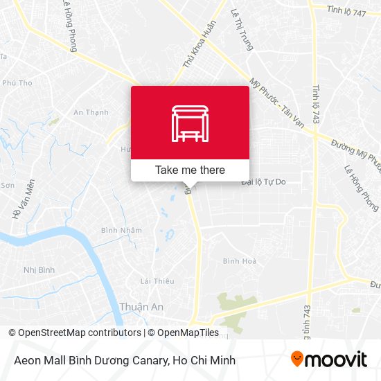 Aeon Mall Bình Dương Canary map