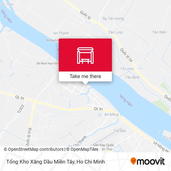 Tổng Kho Xăng Dầu Miền Tây map