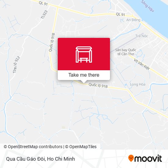 Qua Cầu Gáo Đôi map