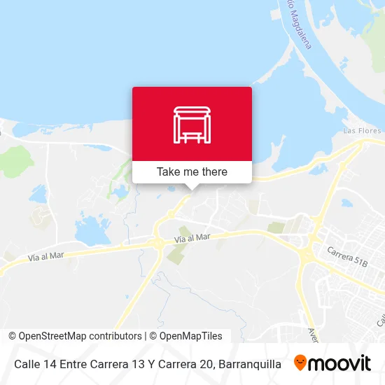 Mapa de Calle 14 Entre Carrera 13 Y Carrera 20