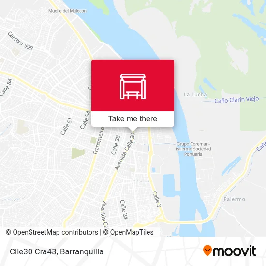 Mapa de Clle30 Cra43