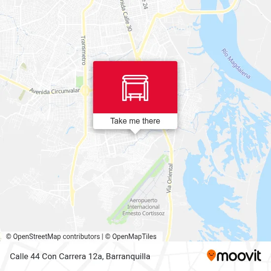 Mapa de Calle 44 Con Carrera 12a