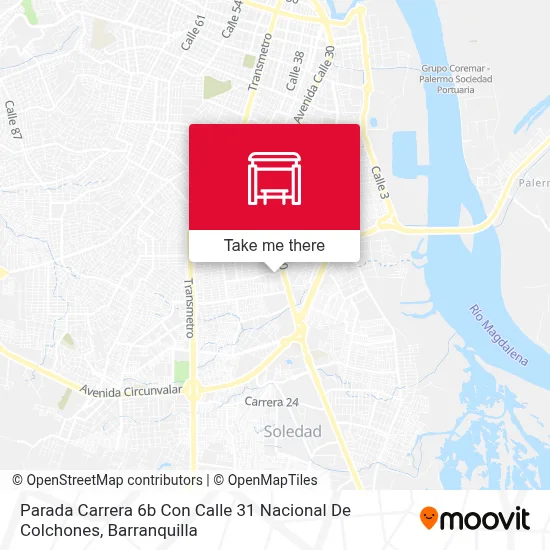 Mapa de Parada Carrera 6b Con Calle 31 Nacional De Colchones