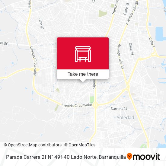 Parada Carrera 2f N° 49f-40 Lado Norte map