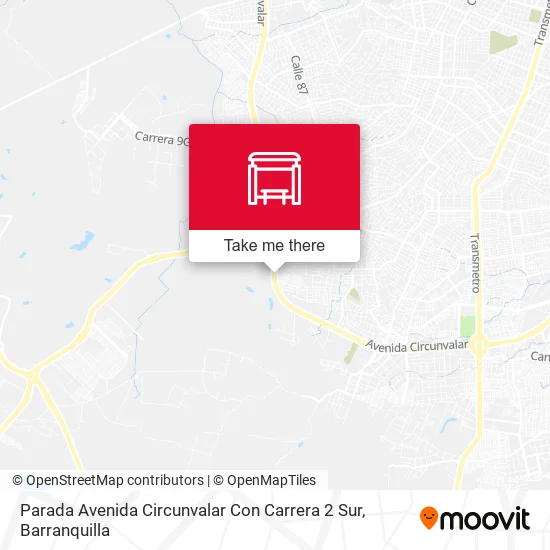 Parada Avenida Circunvalar Con Carrera 2 Sur map