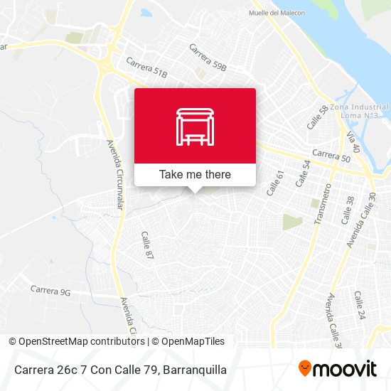 Mapa de Carrera 26c 7 Con Calle 79