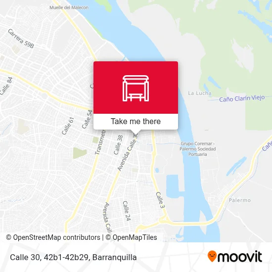 Mapa de Calle 30, 42b1-42b29