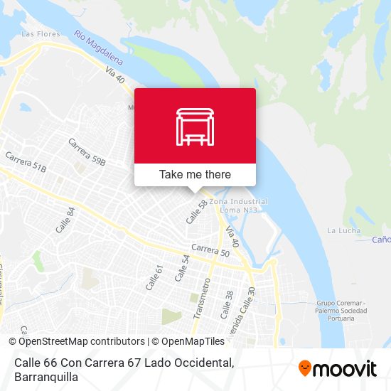 Calle 66 Con Carrera 67 Lado Occidental map