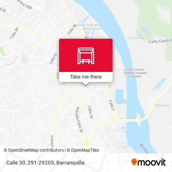 Mapa de Calle 30, 291-29205