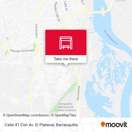 Mapa de Calle 41 Con Av. El Platanal