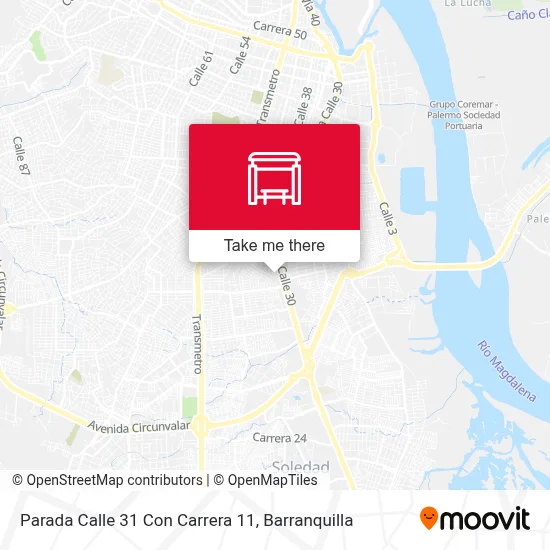 Mapa de Parada Calle 31 Con Carrera 11