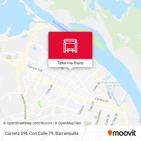 Mapa de Carrera 59b Con Calle 79