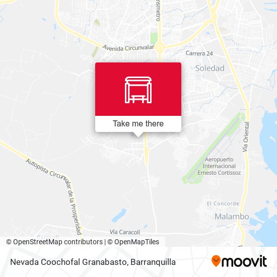 Nevada Coochofal Granabasto map