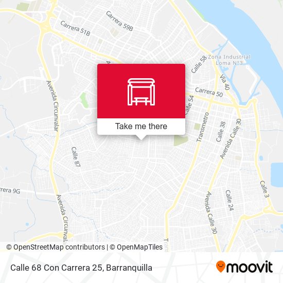Calle 68 Con Carrera 25 map