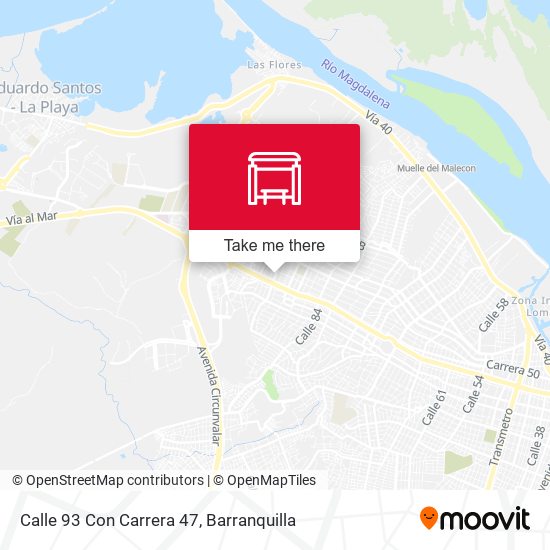 Calle 93 Con Carrera 47 map