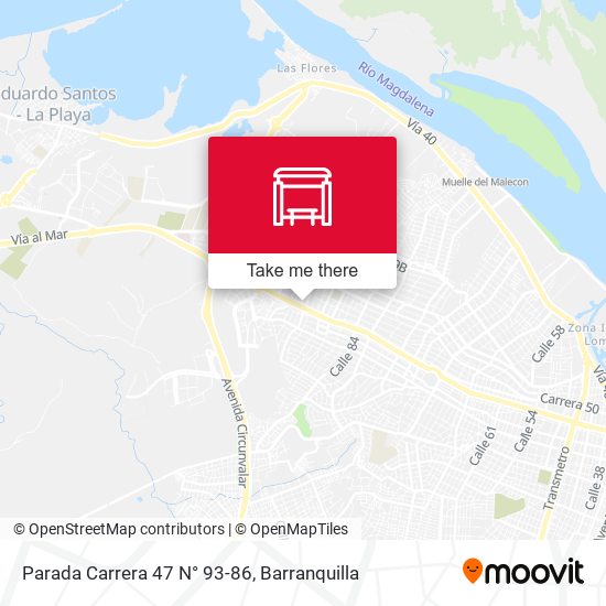 Mapa de Parada Carrera 47 N° 93-86