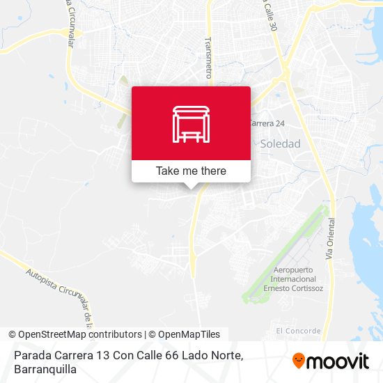 Parada Carrera 13 Con Calle 66 Lado Norte map