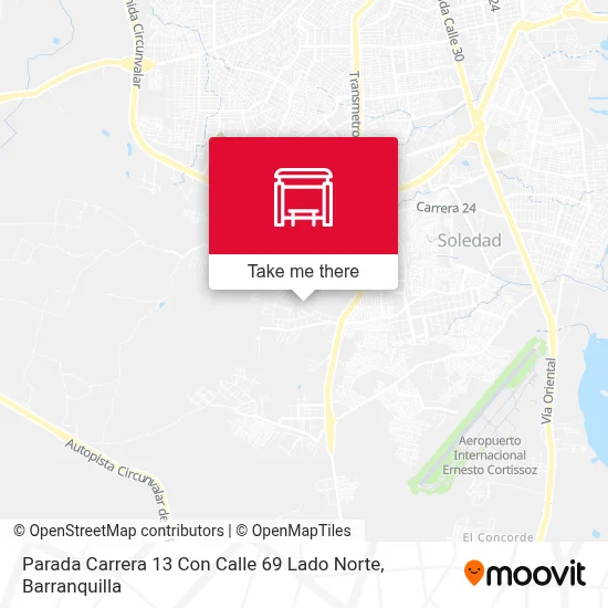 Mapa de Parada Carrera 13 Con Calle 69 Lado Norte