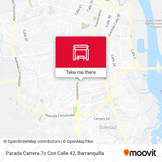 Mapa de Parada Carrera 7c Con Calle 42