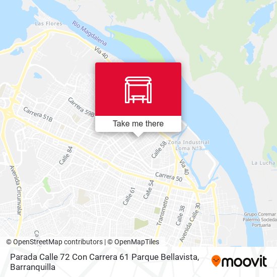 Mapa de Parada Calle 72 Con Carrera 61 Parque Bellavista