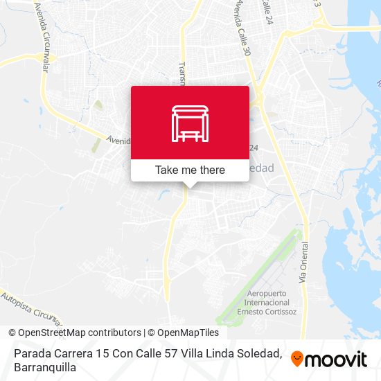 Mapa de Parada Carrera 15 Con Calle 57 Villa Linda Soledad
