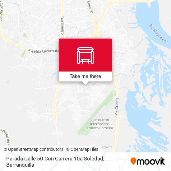Parada Calle 50 Con Carrera 10a Soledad map