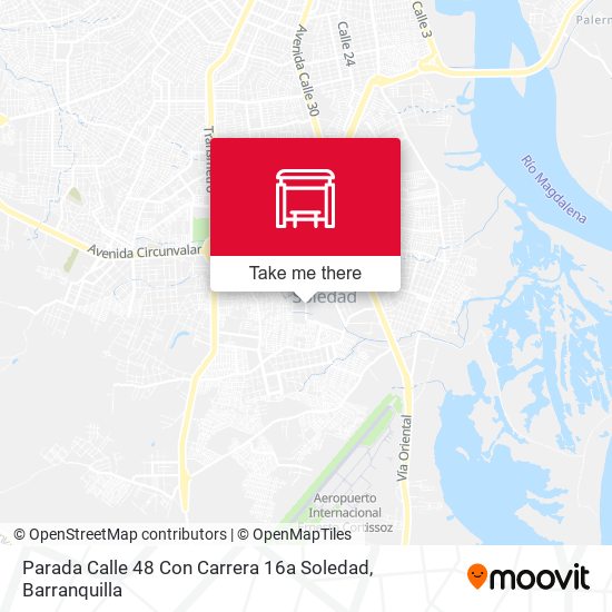 Parada Calle 48 Con Carrera 16a Soledad map