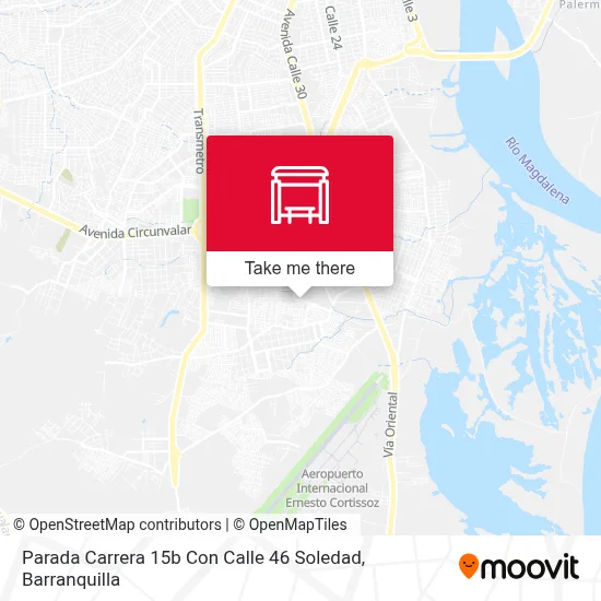 Mapa de Parada Carrera 15b Con Calle 46 Soledad