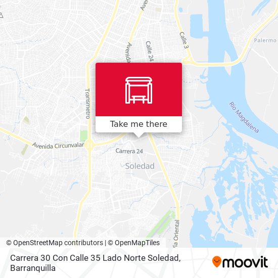 Carrera 30 Con Calle 35 Lado Norte Soledad map