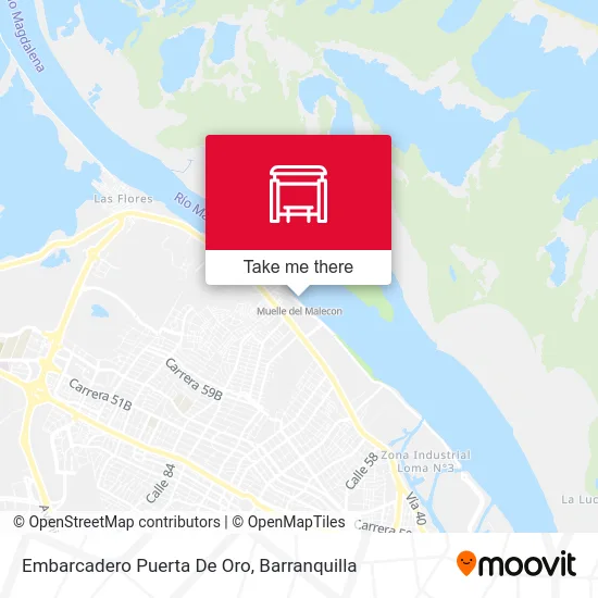 Mapa de Embarcadero Puerta De Oro