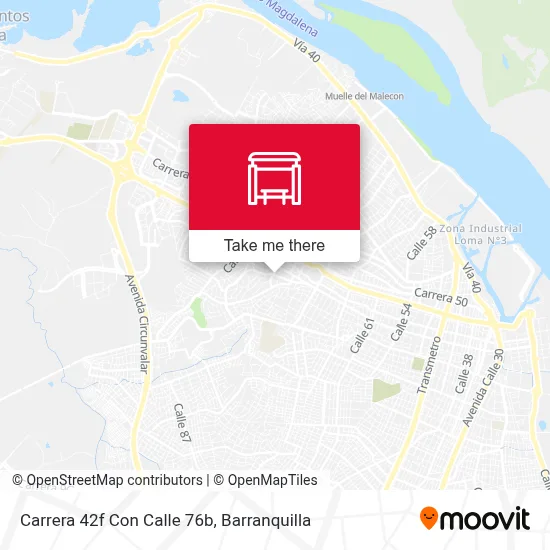 Mapa de Carrera 42f Con Calle 76b