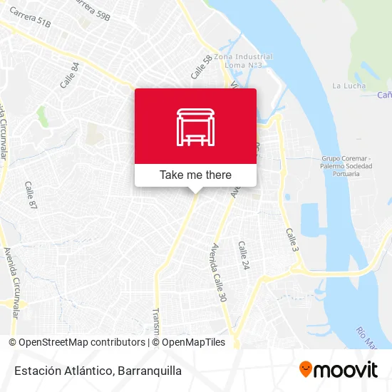 Mapa de Estación Atlántico