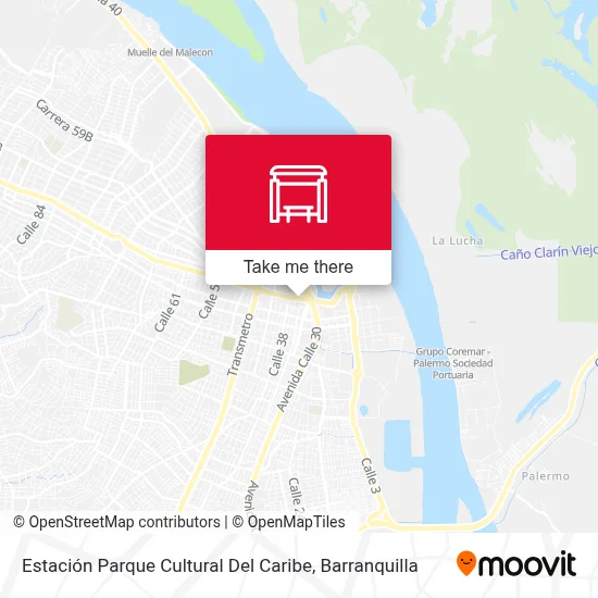 Mapa de Estación Parque Cultural Del Caribe