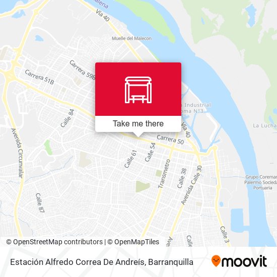 Mapa de Estación Alfredo Correa De Andreís