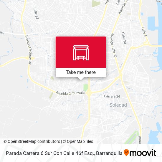 Parada Carrera 6 Sur Con Calle 46f Esq. map