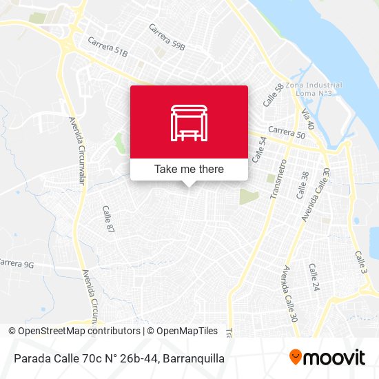 Parada Calle 70c N° 26b-44 map
