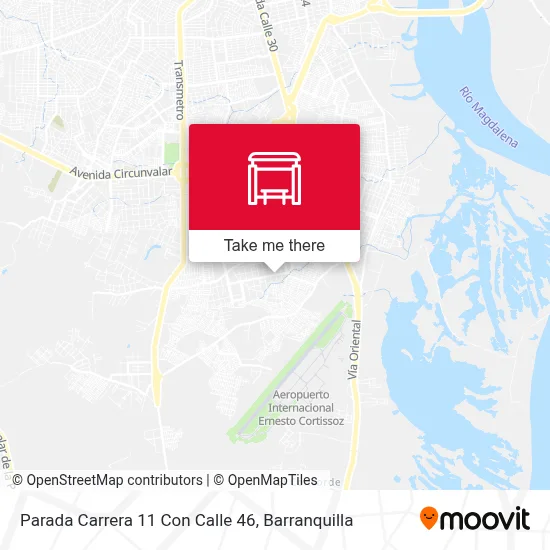 Mapa de Parada Carrera 11 Con Calle 46