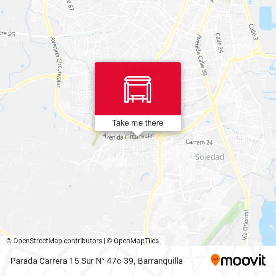 Parada Carrera 15 Sur N° 47c-39 map