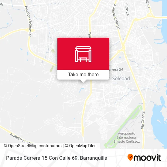 Mapa de Parada Carrera 15 Con Calle 69