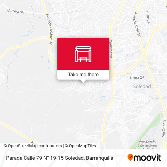 Mapa de Parada Calle 79 N° 19-15 Soledad