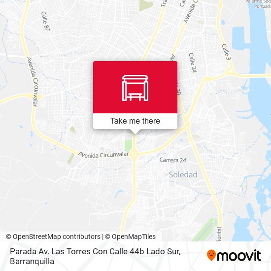 Parada Av. Las Torres Con Calle 44b Lado Sur map