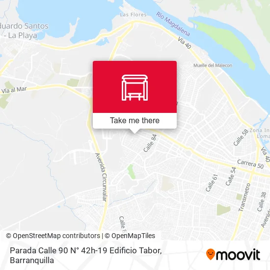 Mapa de Parada Calle 90 N° 42h-19 Edificio Tabor