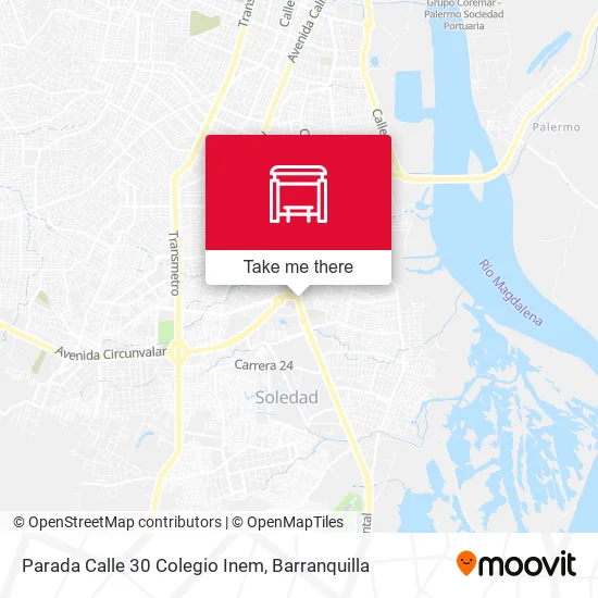Parada Calle 30 Colegio Inem map