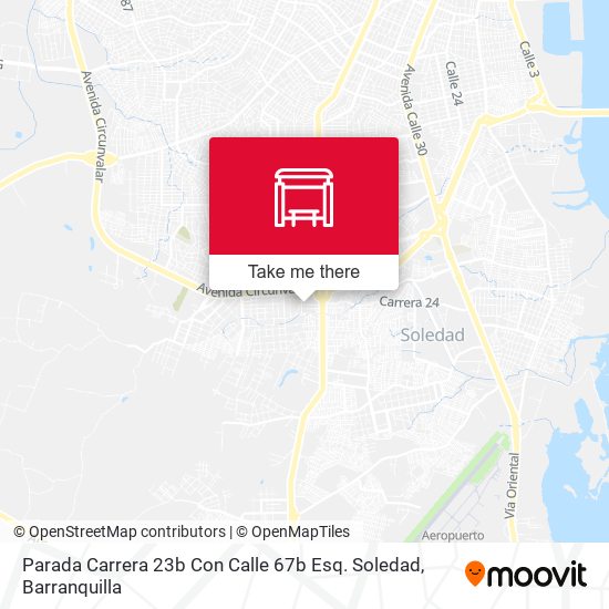 Mapa de Parada Carrera 23b Con Calle 67b Esq. Soledad