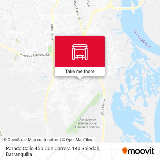 Mapa de Parada Calle 45b Con Carrera 14a Soledad