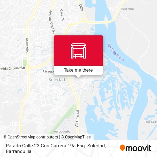 Mapa de Parada Calle 23 Con Carrera 19a Esq. Soledad