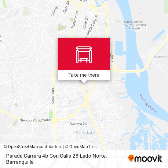 Parada Carrera 4b Con Calle 28 Lado Norte map
