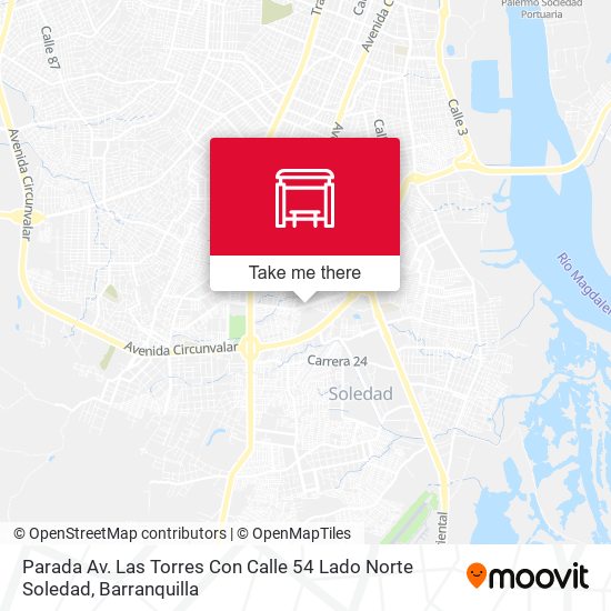 Parada Av. Las Torres Con Calle 54 Lado Norte Soledad map